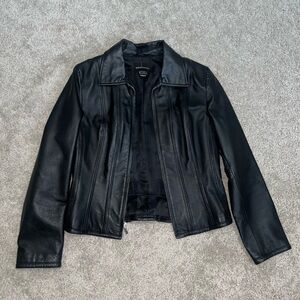 Moda International Black Faux Leather Women’s Jacket